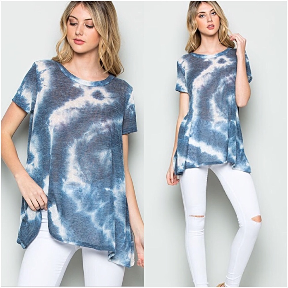 Tie Dye Relaxed Lightweight Tunic Top SMLXL - Picture 7 of 8